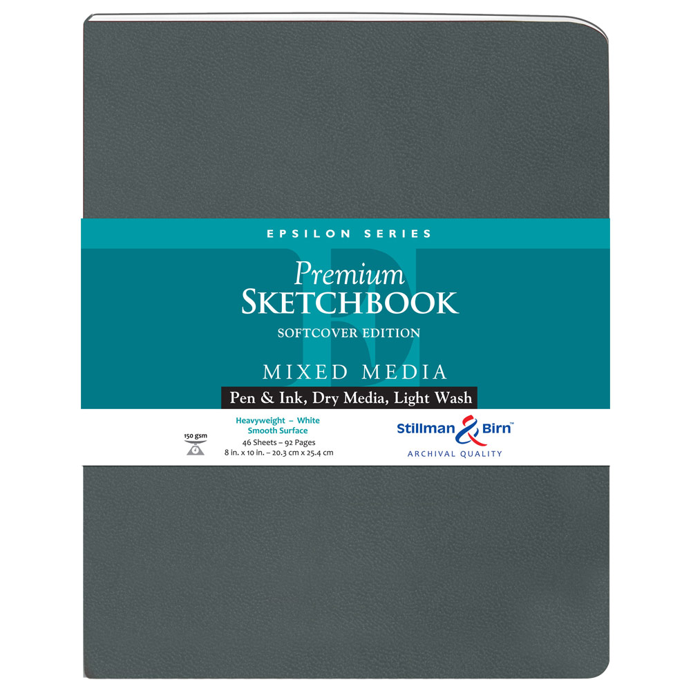 Epsilon Series Softcover Sketchbook, Portrait - 8x10