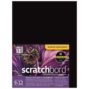 Scratchbord Black 9" x 12"