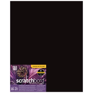 Scratchbord Black 16" x 20"