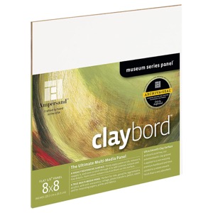 Claybord 1/8" Flat Panel - 8" x 8"