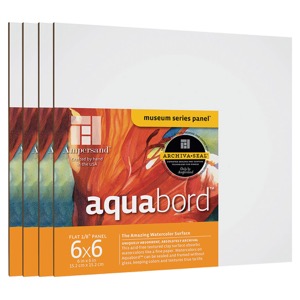 Aquabord 1/8" Flat Panel - 6" x 6" 4pk