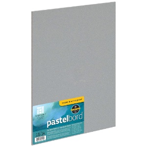 Pastelbord 1/8" Flat Gray Panel - 11" x 14"