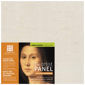 Unprimed Wood Panel 1.5" 6x