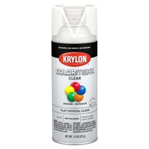 Krylon COLORmaxx Spray Paint Flat Crystal Clear