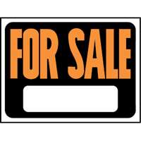 9" x 12" Orange Poly Sign "For Sale"