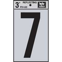 3" Vinyl Number Reflective "7"
