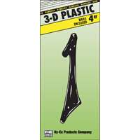 4" 3-D Plastic House Number #1