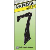 4" 3-D Plastic House Number #7
