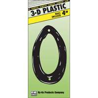 4"P 3-D Plastic House Number #0
