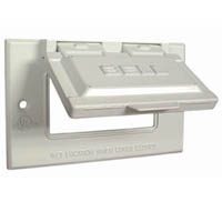 HORIZONTAL GFI COVER W/P WHITE