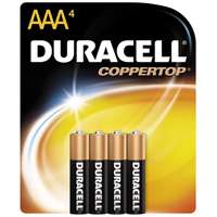 Duracell Coppertop Battery AAA 4 Pack