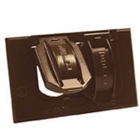 1 GNG DUPLEX RECPT CVR W/P BRNZ