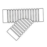 ADS 3" CORRUGATED 45 WYE HXHXH