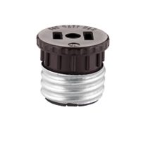 KEYLESS LAMPHOLDER ADAPTER BRWN