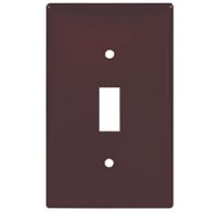1 GANG TOGGLE PLATE BROWN