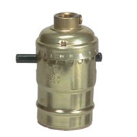 PUSH THRU SOCKET BRASS