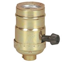 TURN KNOB SOCKET BRASS