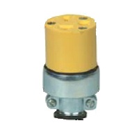 ARMORED FEMALE PLUG 15A 3WIRE YL