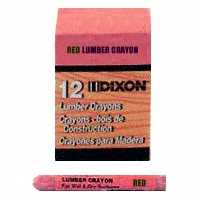 LUMBER CRAYON RED *BOX12*