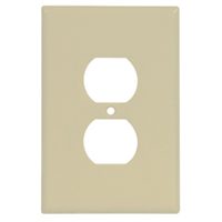 1 GANG JUMBO DUPLEX PLATE IVORY
