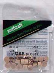 3/8" Oak Screw Plug Flat Head Bag of 25