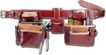 PROF FRMR LEATHER TOOLBELT MED