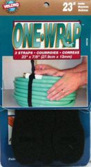 VELCRO WRAP STRAP 7/8"X23" BLACK