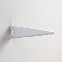 9" Twin Slot Bracket White