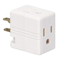 POWER TAP 3-PLUG CUBE WHITE