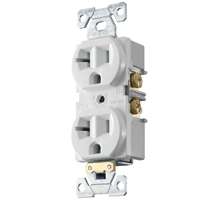 DUPLEX RECEPTACLE WHITE 20AMP