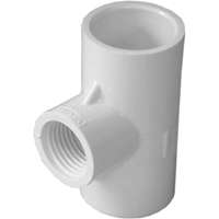 PVC 3/4X3/4X1/2" RED TEE SXSXFT