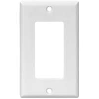 DECORA 1 GANG PLATE WHITE