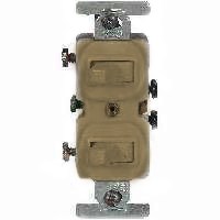 TWO (2) SGL POLE SWITCHES BROWN