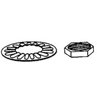 METAL FAUCET LOCKNUT & ROS