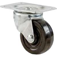 2.5" Rubber Swivel Caster 175lbs