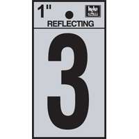 1" Reflective Number "3"