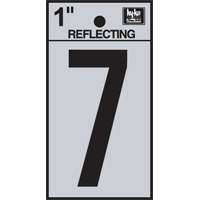 1" Reflective Number "7"