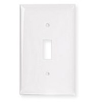 1 GANG TOGGLE PLATE WHITE