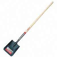 SQ POINT SHOVEL WOOD HANDLE 48"