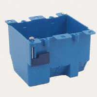 2-GANG PVC BOX 25CU ZIP-RETAINER