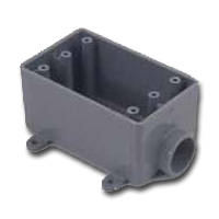 1G Outdoor PVC Box 1-Hole 1/2"