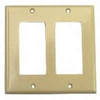 DECORA 2 GANG PLATE IVORY