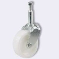 1-1/4" Poly Wheel Stem Caster Pack of 2