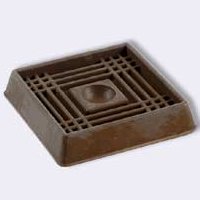 Caster Cup Brown Square 2" Pack of 4