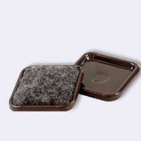 Caster Cup Carpet Bottom Square 2-3/8"