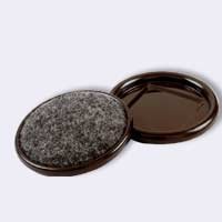 Caster Cup Carpet Bottom Round 2-1/4"