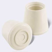 Tall Furniture Tip White 3/4" Leg Pack of 4