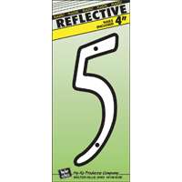 4" Plastic Reflective Number "5"