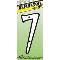 4" Plastic Reflective Number "7"