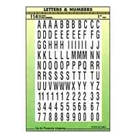 1" Stick-On Letters & Numbers Black